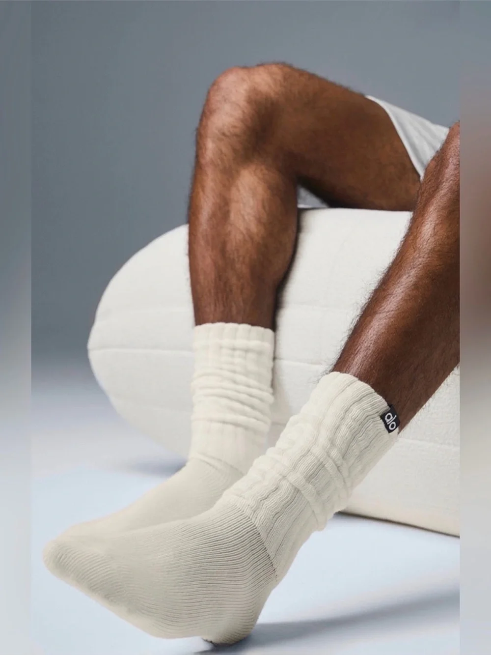 Unisex Scrunch Sock - Bone